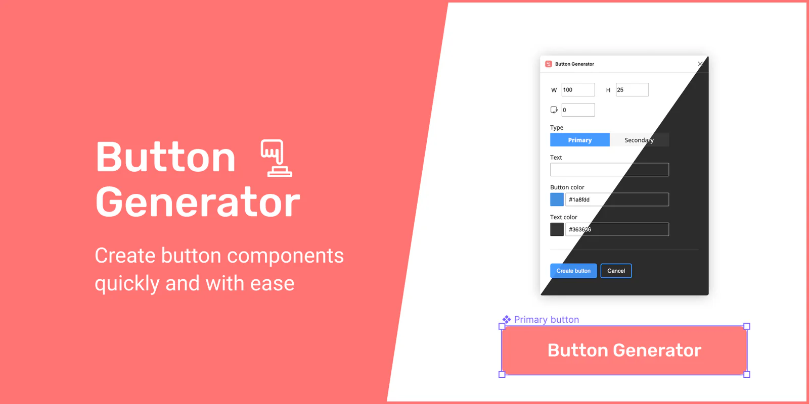 Button Generator Figma 插件详情预览图