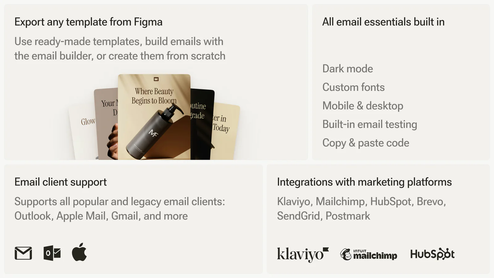 Marka Email Generator – Create Emails in Figma [Outlook, Gmail, iOS] Figma 插件详情预览图