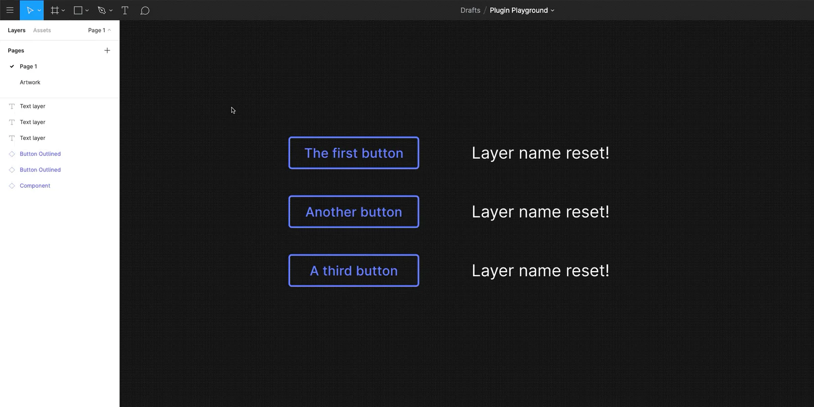 Reset Text Layer Name Figma 插件详情预览图