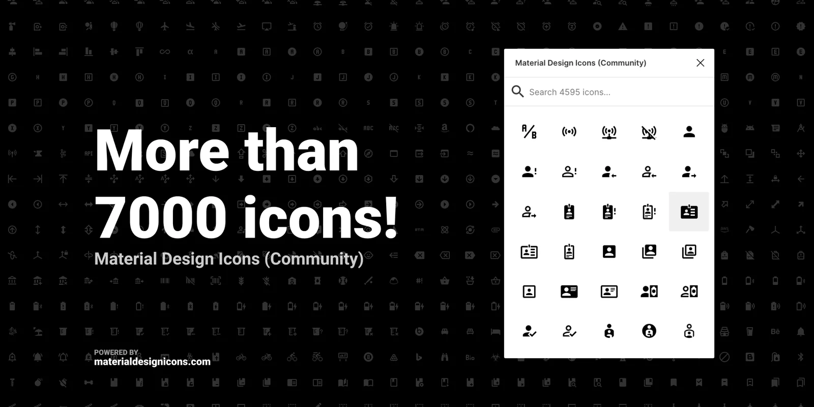 Material Design Icons (Community) Figma 插件详情预览图