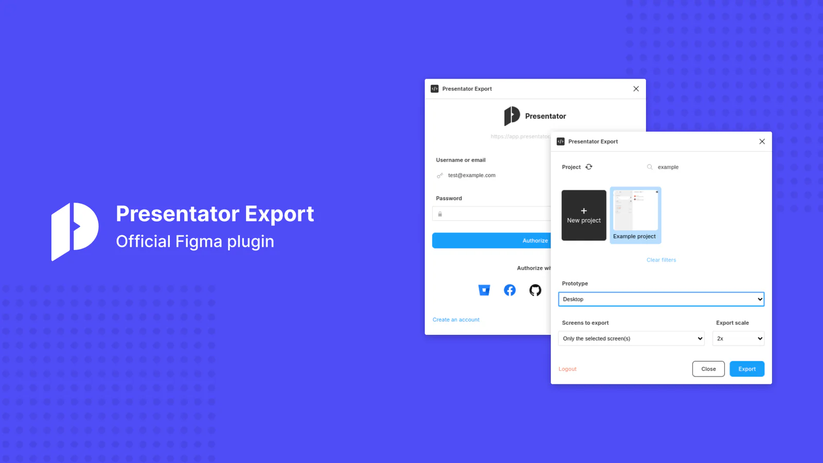 Presentator Export Figma 插件详情预览图