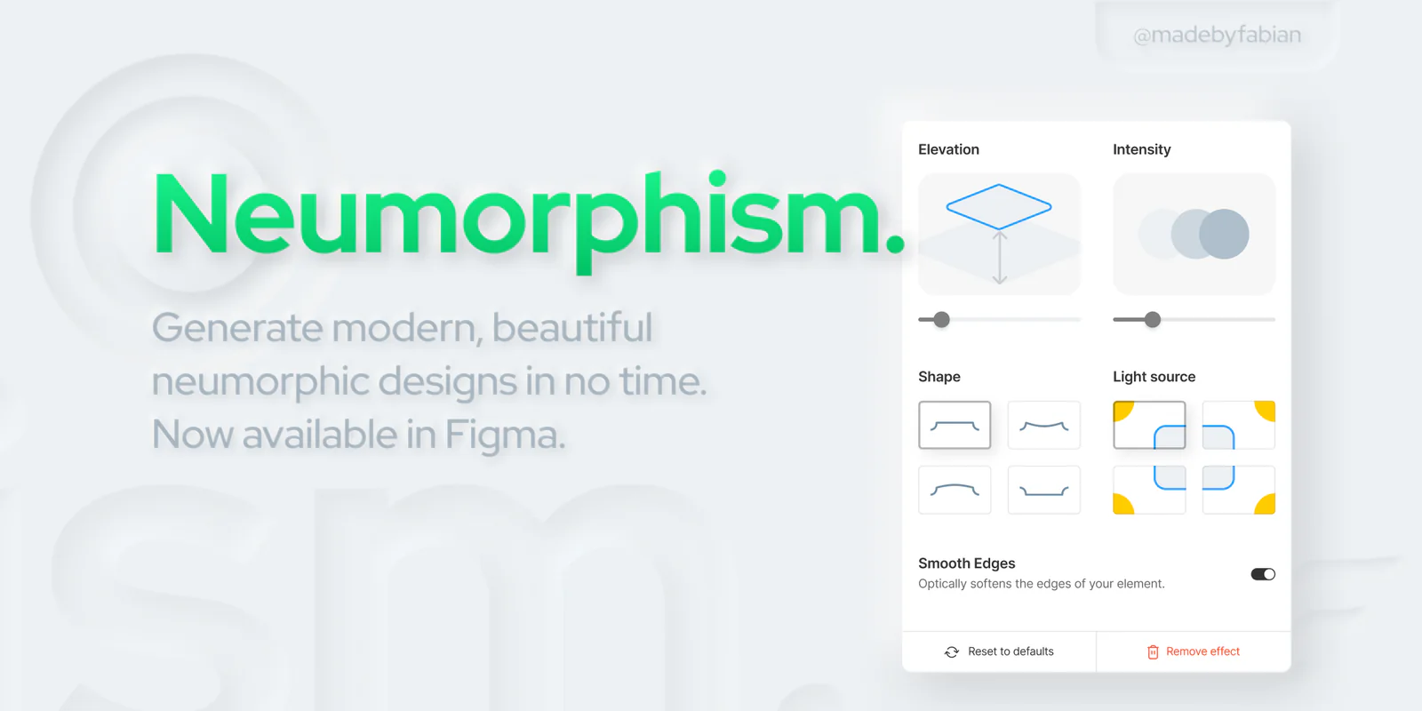Neumorphism Figma 插件详情预览图