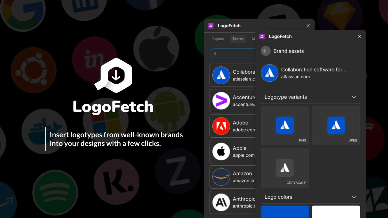 LogoFetch Figma 插件详情预览图