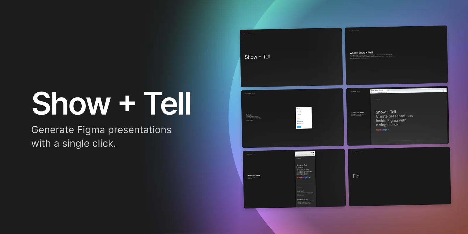 Show + Tell Figma 插件详情预览图