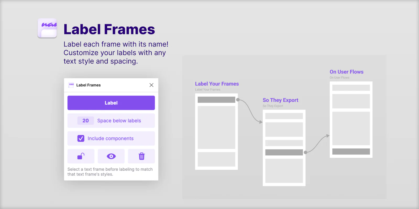 Label Frames Figma 插件详情预览图