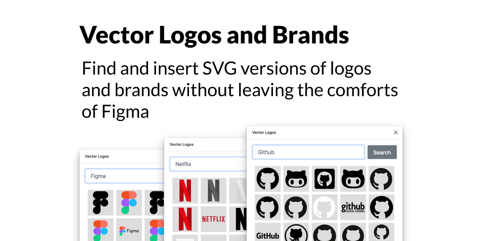 Vector Logos Figma 插件详情预览图
