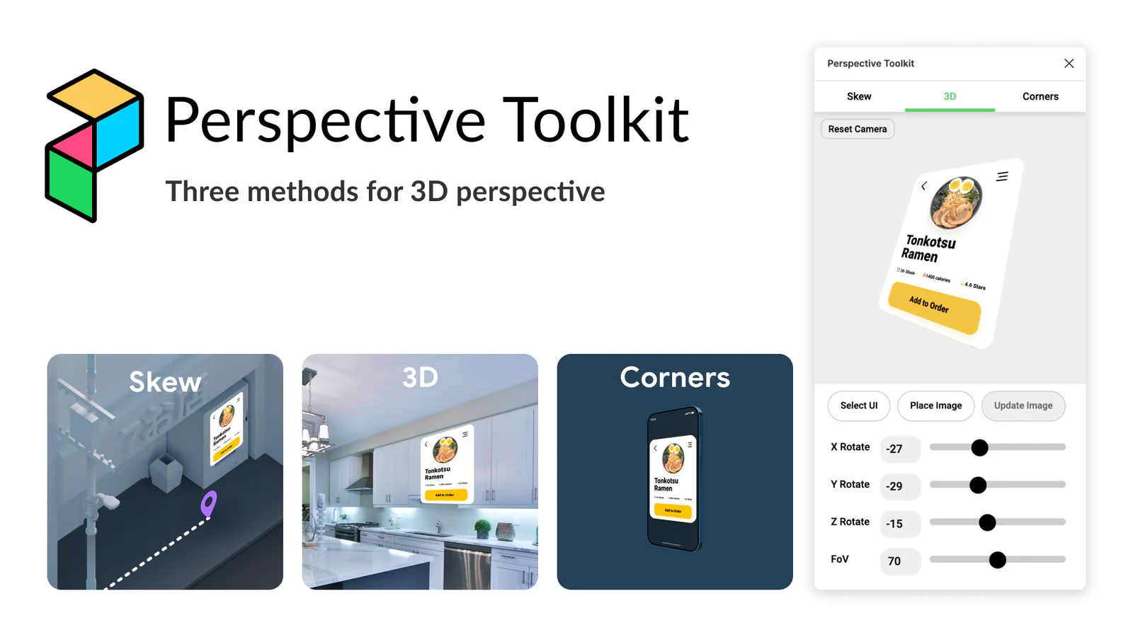Perspective Toolkit Figma 插件详情预览图