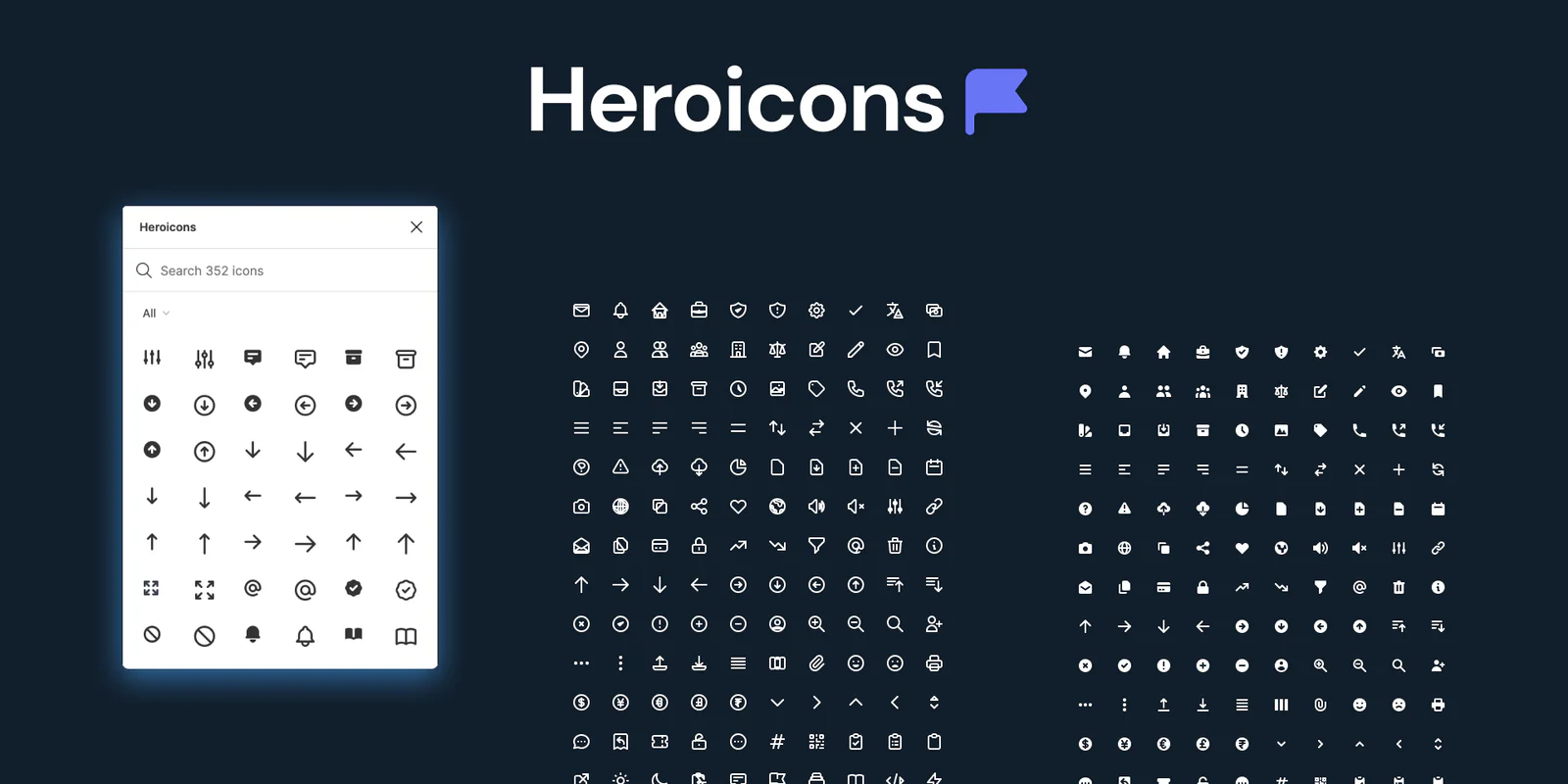 Heroicons Figma 插件详情预览图