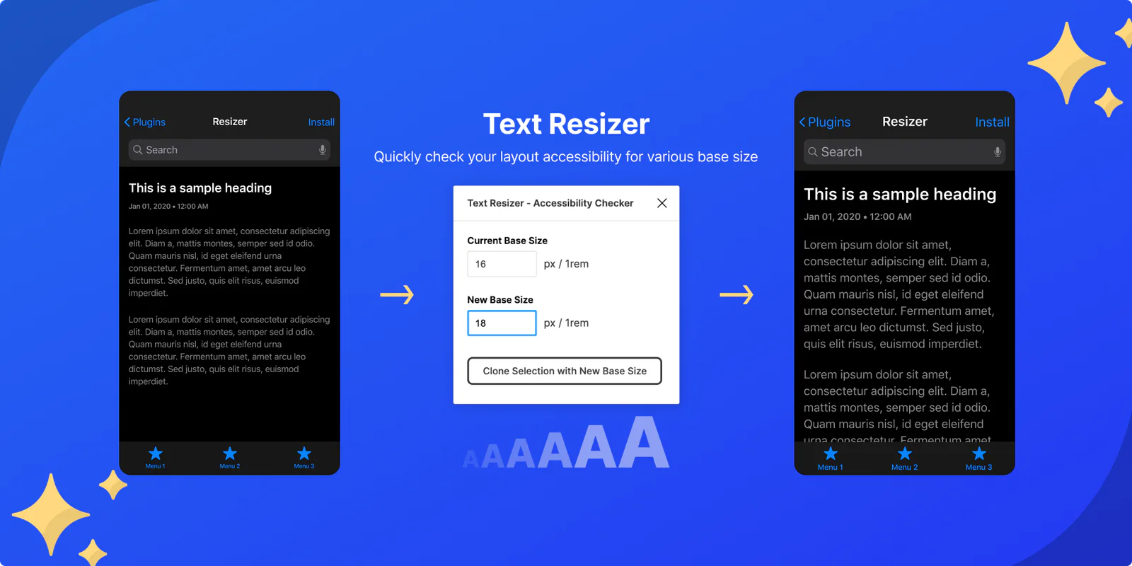 Text Resizer - Accessibility Checker Figma 插件详情预览图