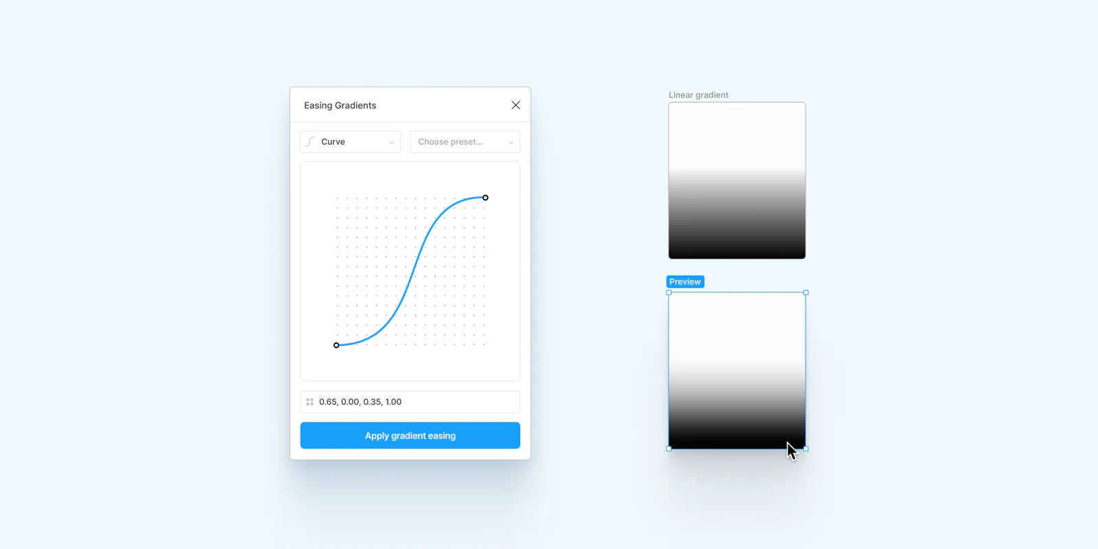 Easing Gradients Figma 插件详情预览图