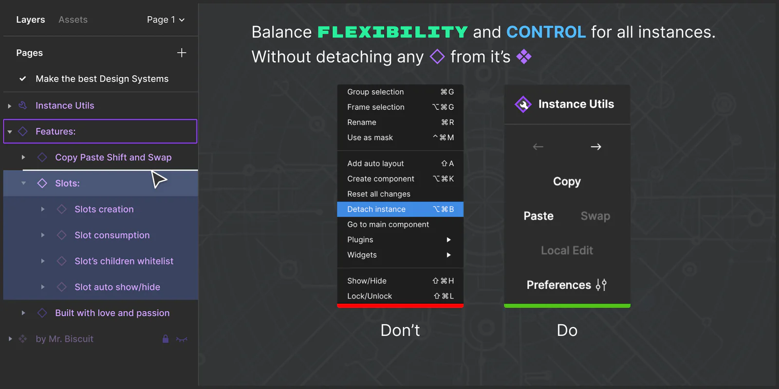 Instance Utils Figma 插件详情预览图