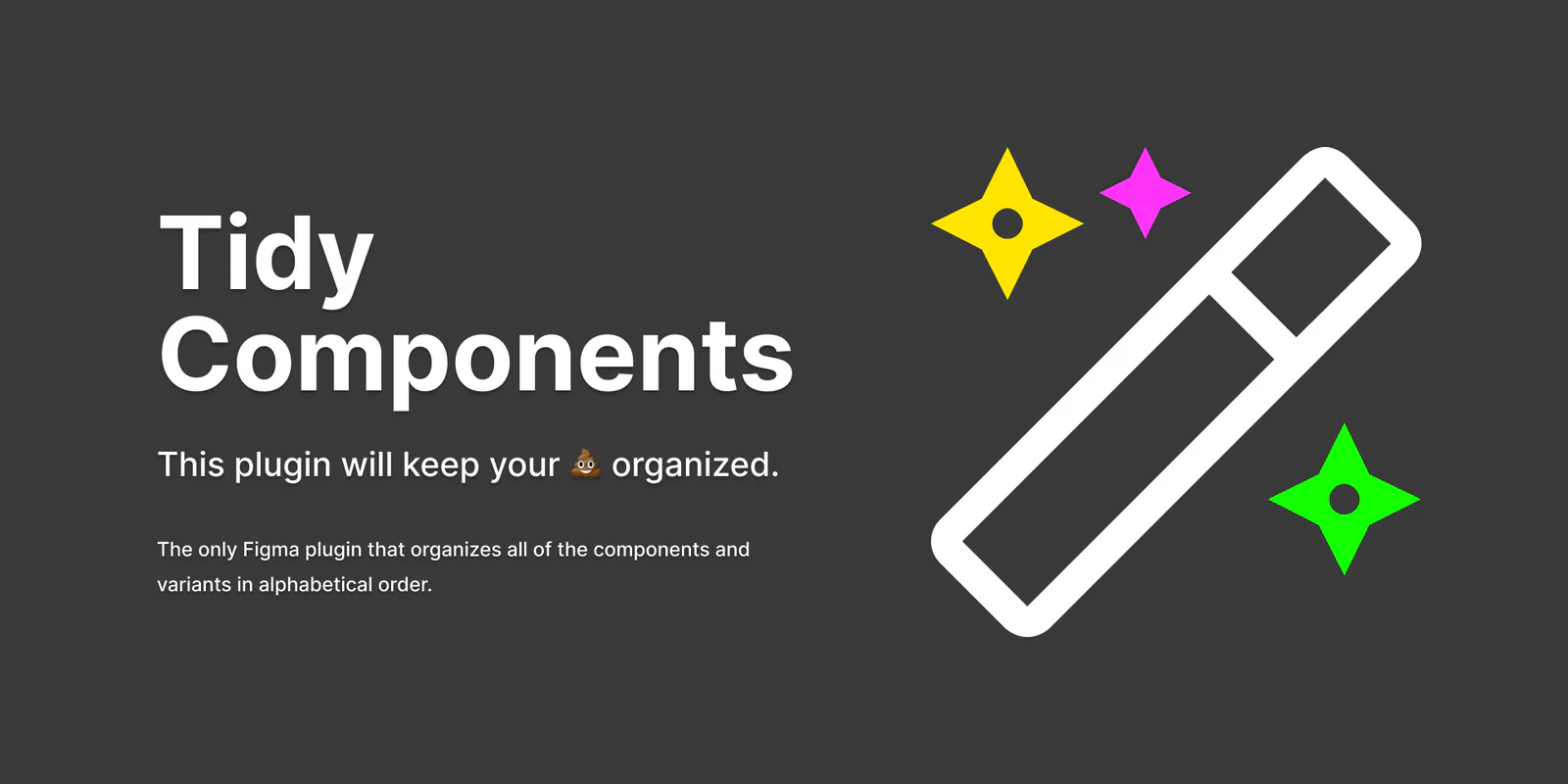 Tidy Components Figma 插件详情预览图