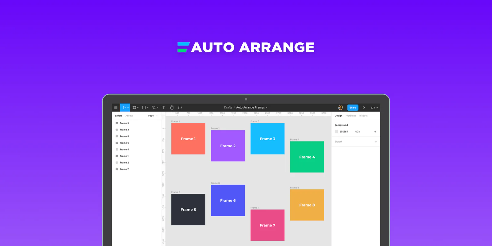 Auto Arrange Layers Figma 插件详情预览图