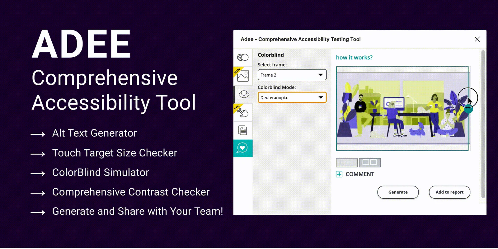 Adee Comprehensive Accessibility Tool Figma 插件详情预览图