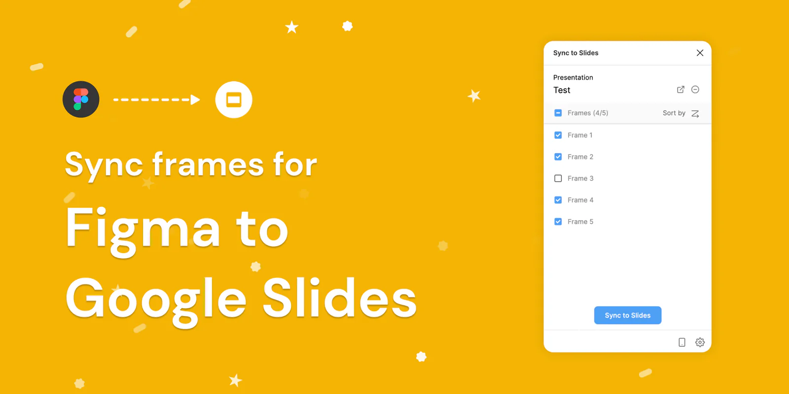 Sync to Slides Figma 插件详情预览图