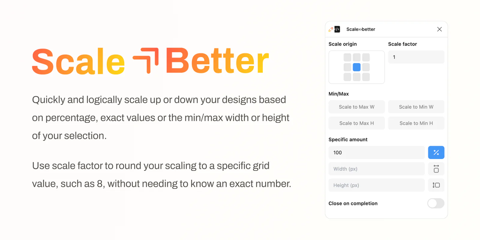 Scale Better Figma 插件详情预览图