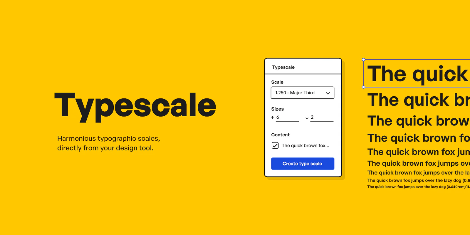 Typescale Figma 插件详情预览图