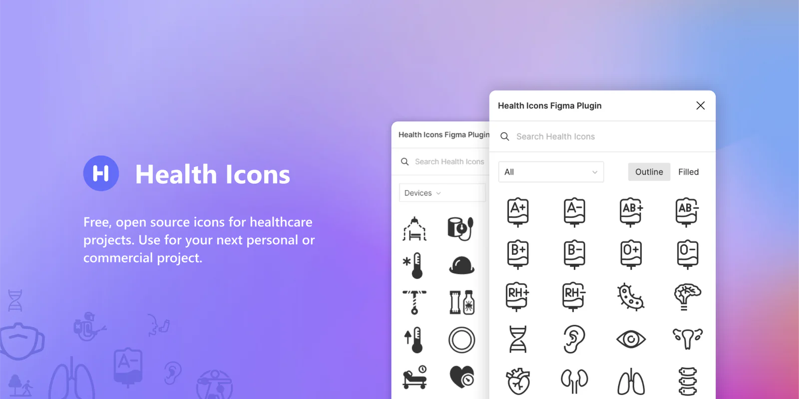 Health Icons Figma Plugin Figma 插件详情预览图