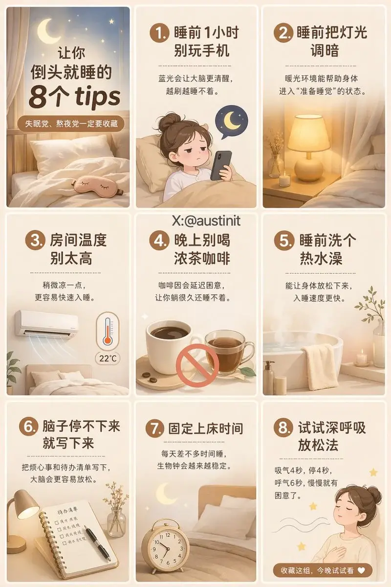 生成一张适合小红书发布的 3:4 竖版九宫格海报，整体为 3列 × 3行 排版，九个宫格边界清晰，方便后期直接切割成 9 张单图发布。整体风格干净、高级、统一，适合女性向健康生