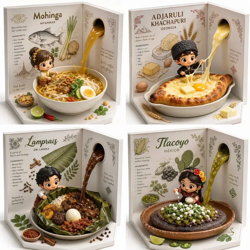 2x2 grid, do this for 4 hidden gem international foods select * from popup_recipe_visual