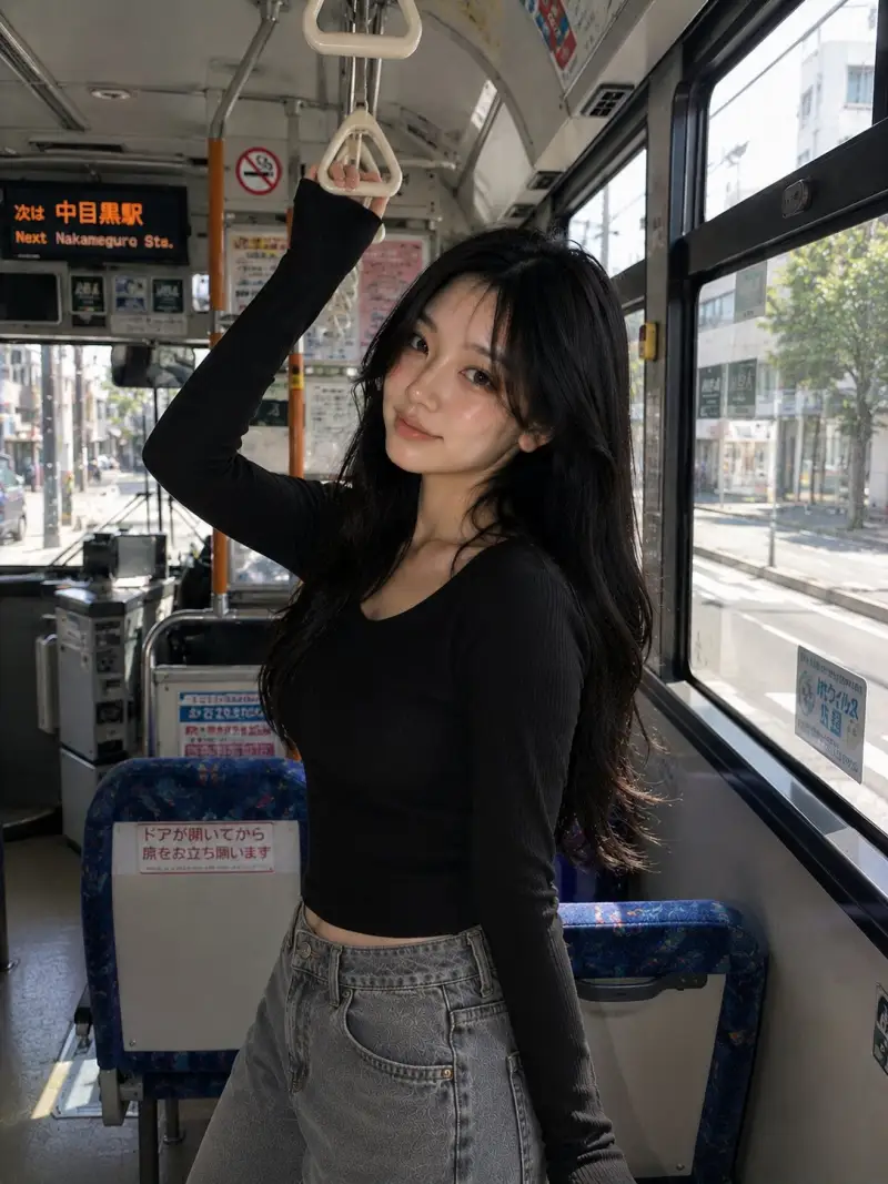 Ultra-realistic portrait of the same beautiful Korean girl from the previ...