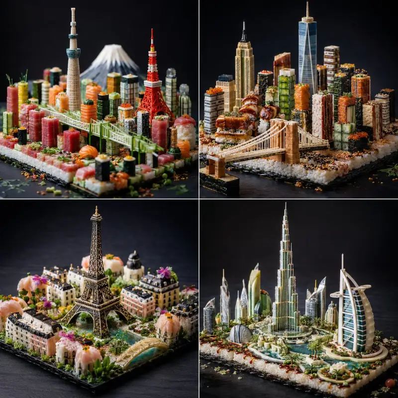 Another fun edible city prompt for GPT Image 2. Kind of cute to be honest. clas...