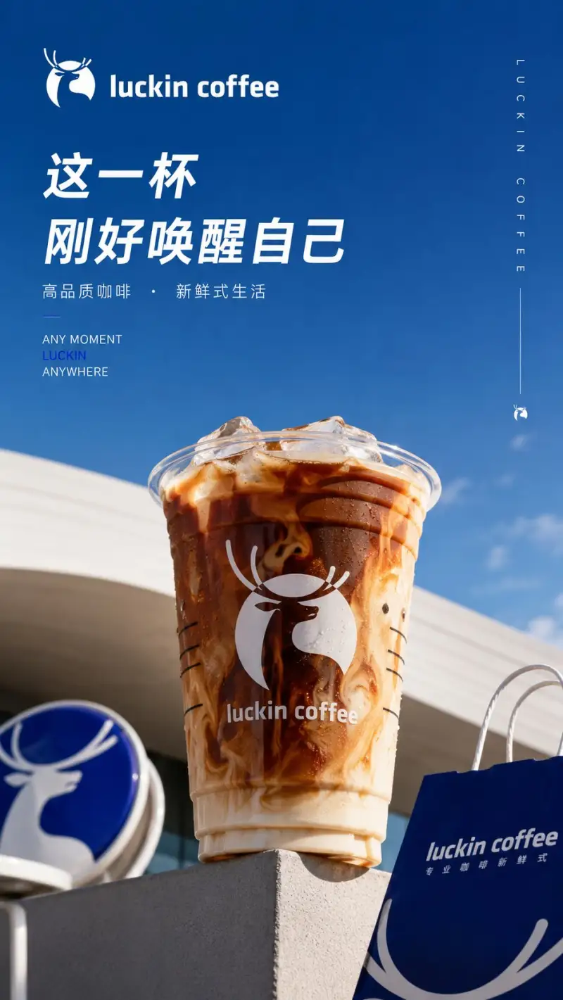 生成品牌KV海报：咖啡系列。