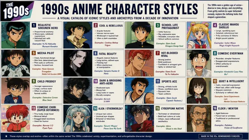 Anime Character Styles Are Incredibly Diverse And Researching Them On...