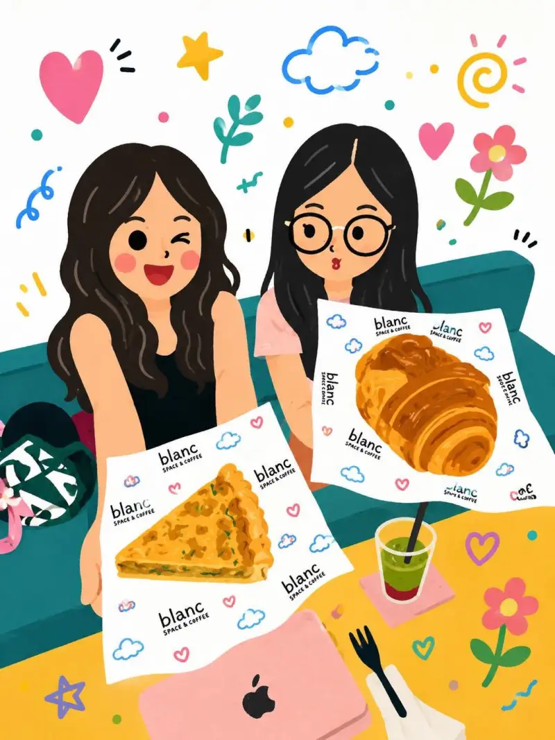 GPT Image 2 On ChatGPT Prompt (Cute Café Illustration): A charming hand-painted kawaii illustrat
