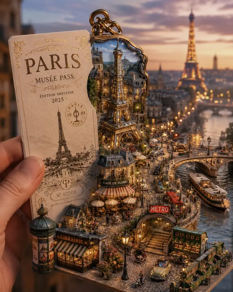 Collecting the world one travel card at a time - each city transformed into a miniature story yo