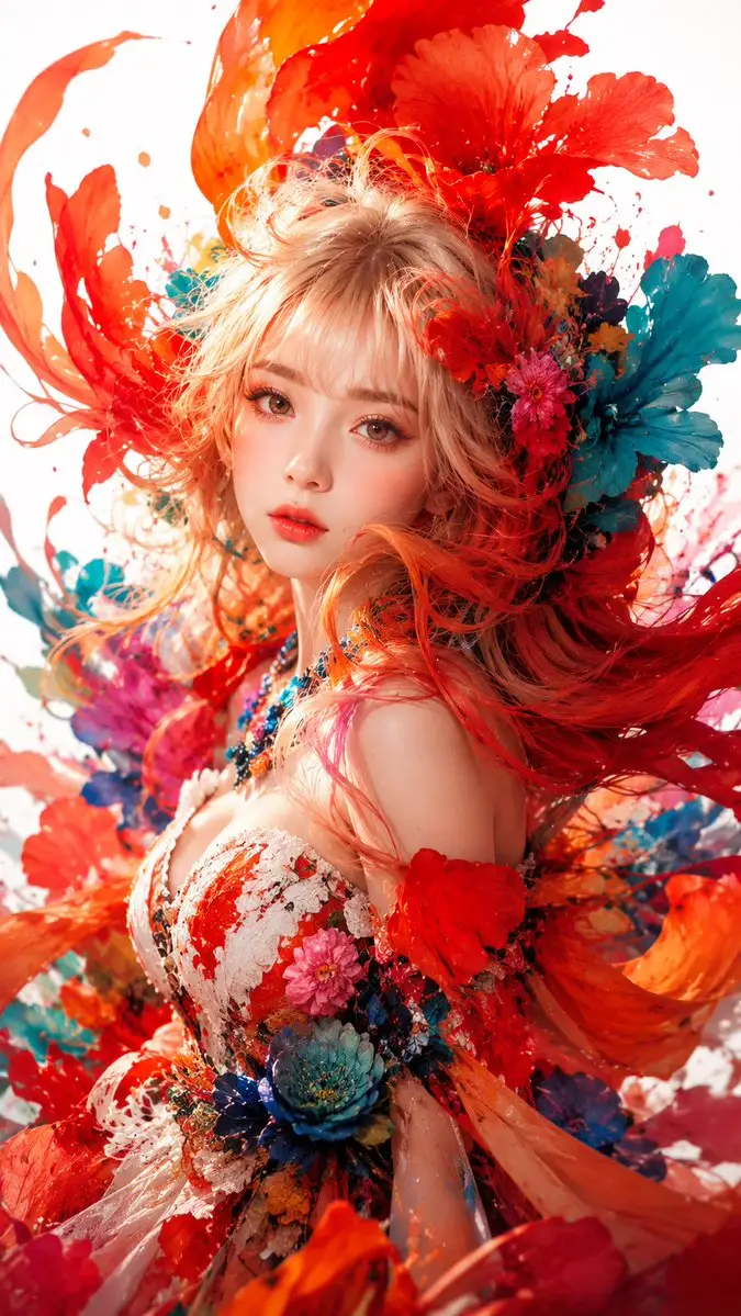超现实花卉高级定制人像（图 1）