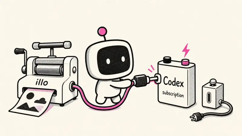 使用 Codex 为 Illo 供电的复古机器人