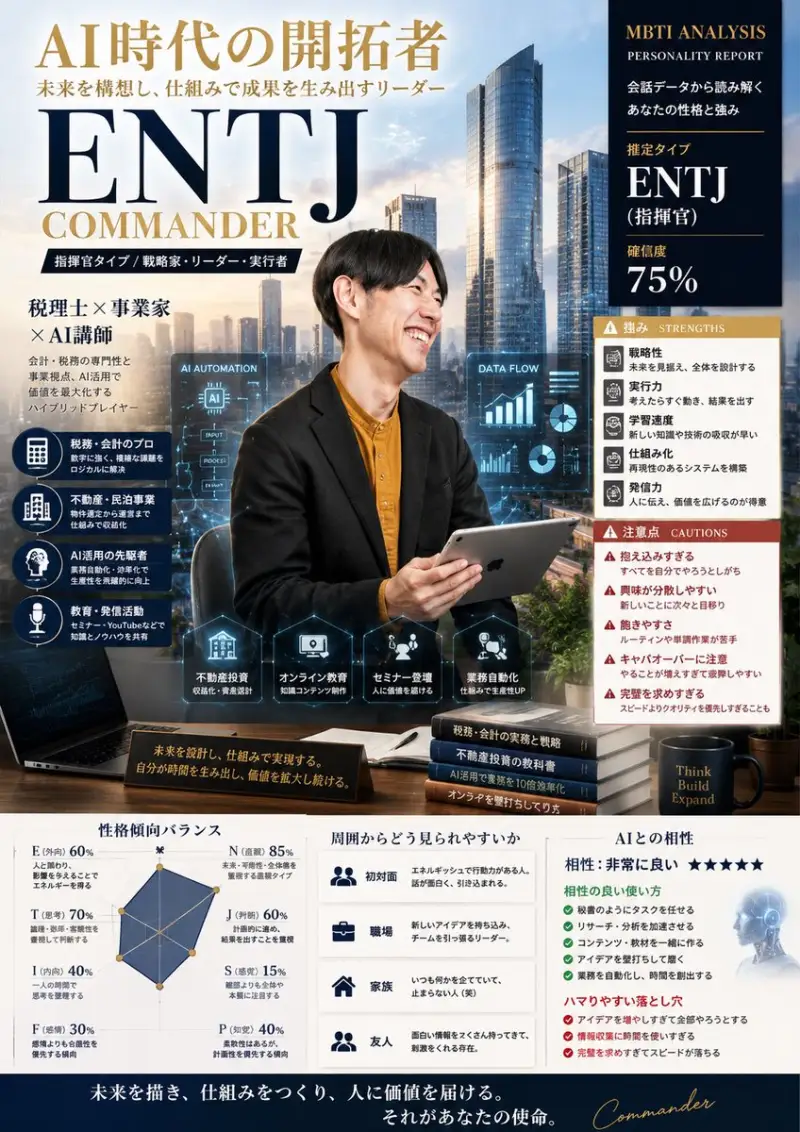 MBTI 人格特质卡片海报