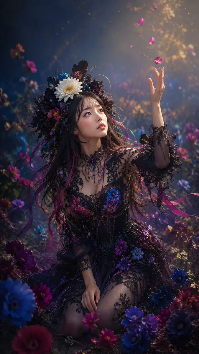 哥特式花卉奇幻肖像（图 4）