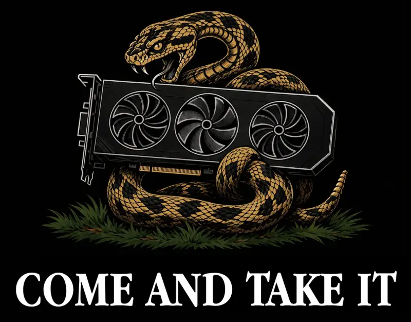 响尾蛇 GPU “Come and Take It” 图案（图 1）