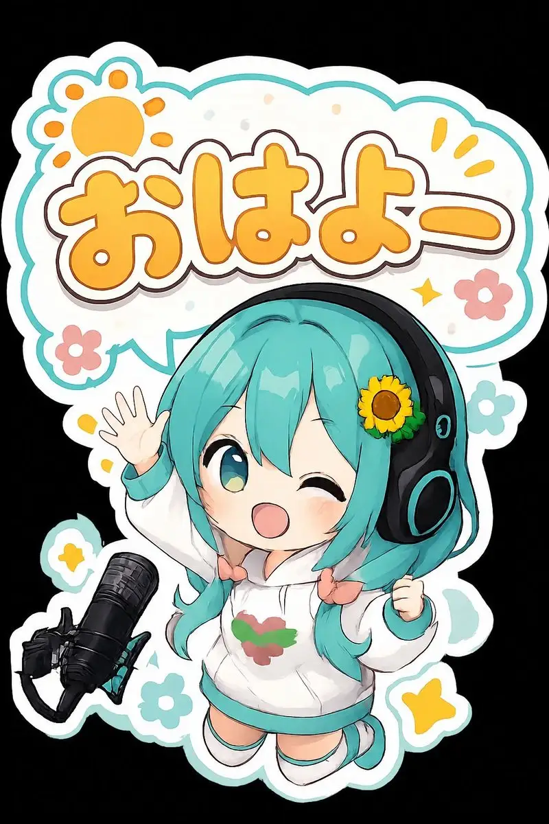 Q 版早安问候贴纸
