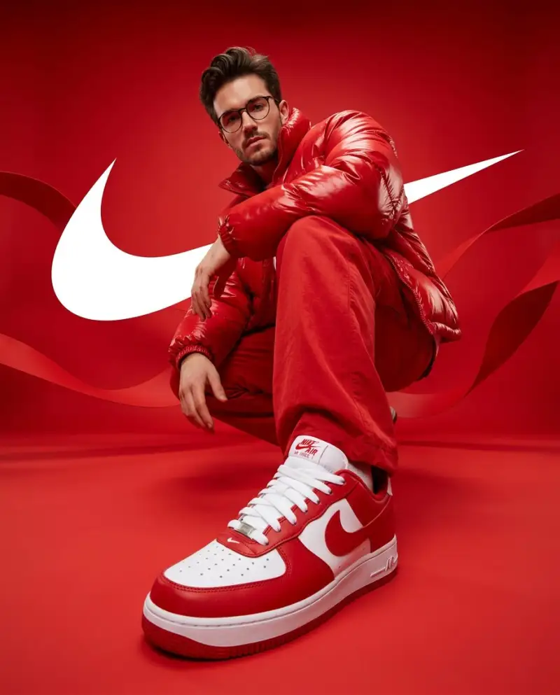 Nike 红色街头风运动鞋广告企划