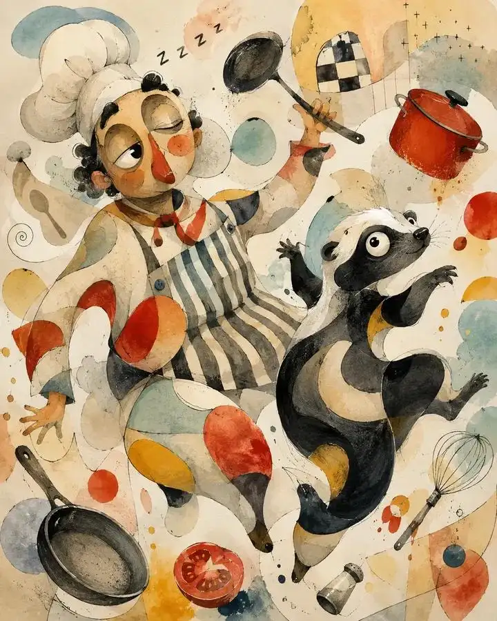 抽象仿生混合媒介绘画（图 1）