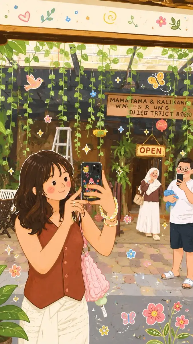 奇幻民间艺术风格扁平插画（图 1）