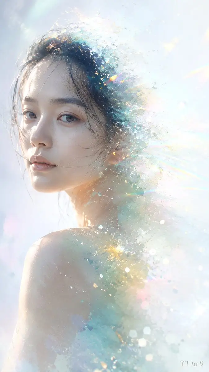 抽象哲学混合媒介肖像（图 2）