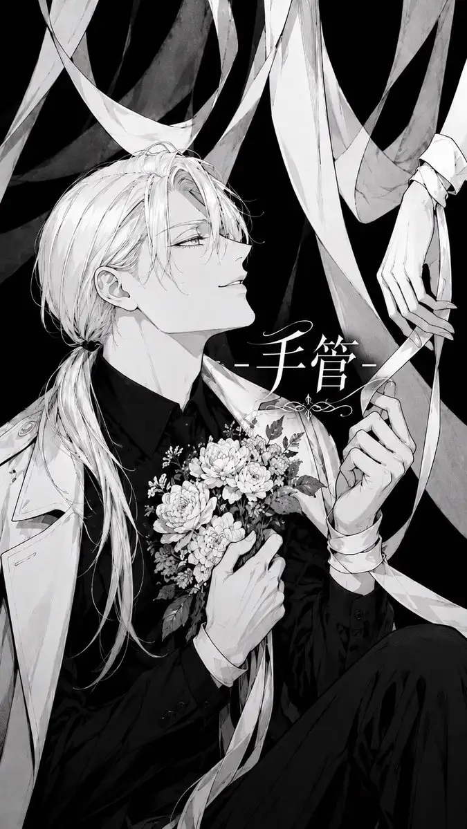 单色丝带漫画封面