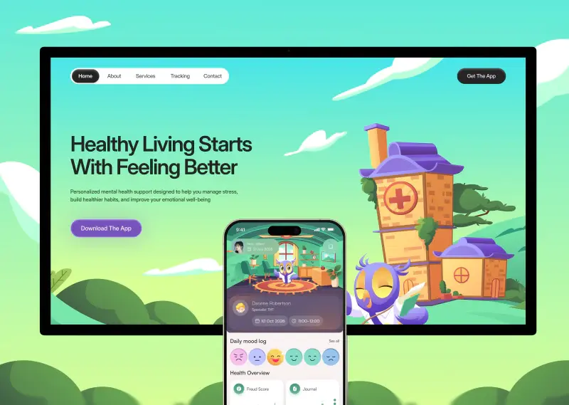 Carely | AI Gamified App | Orbix Studio | Illustration