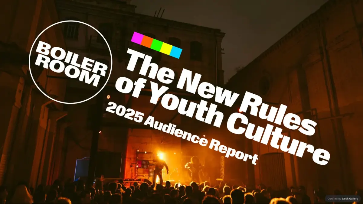 Boiler Room Audience Report 2025 幻灯片封面