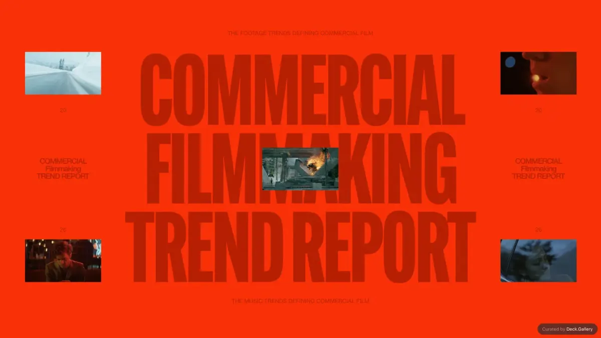 Commercial Filmmaking Trend Report 2026 幻灯片封面