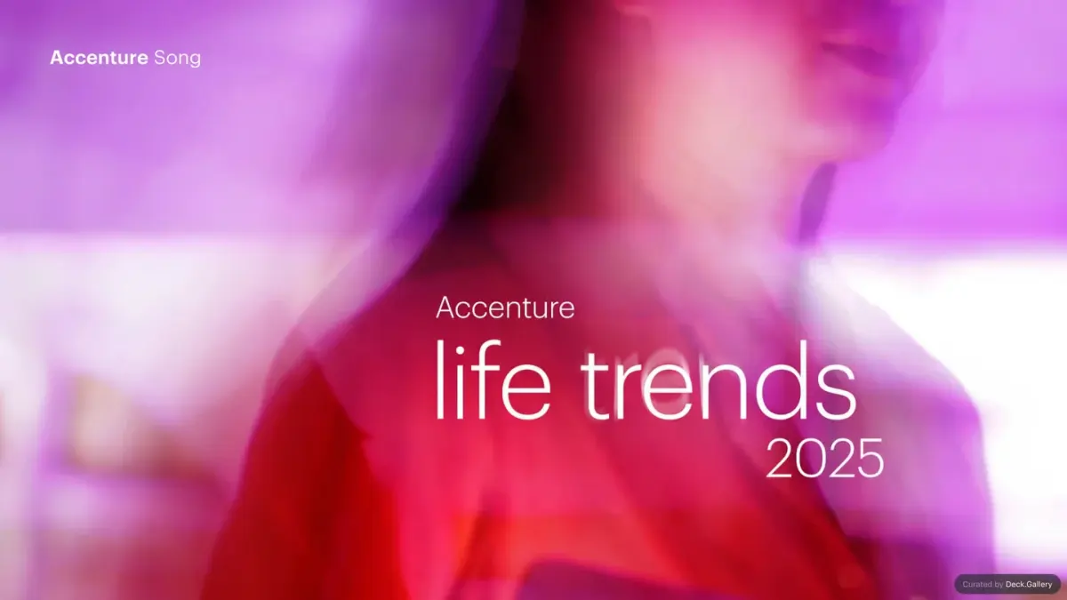 Accenture Life Trends 2025 幻灯片封面