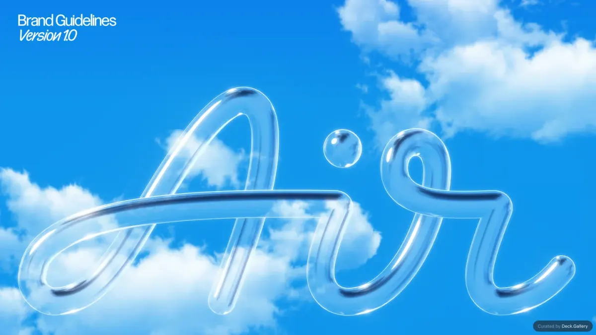 Air Brand Guidelines 2025 幻灯片封面
