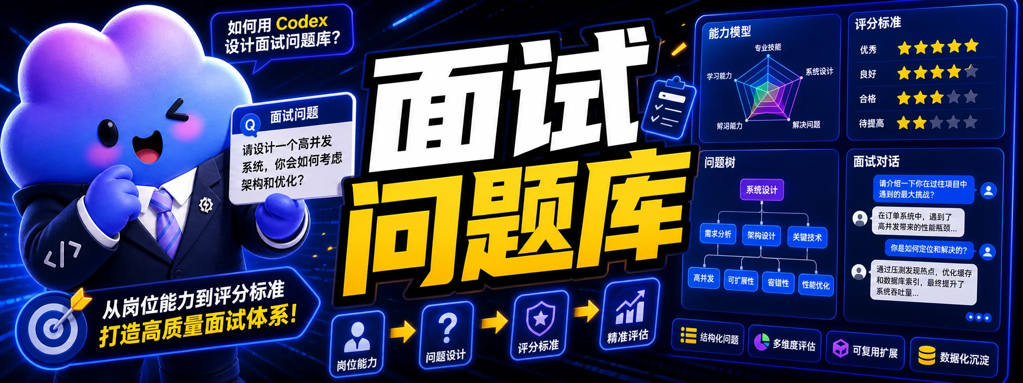 如何用 Codex 设计面试问题库?从岗位能力到评分标准