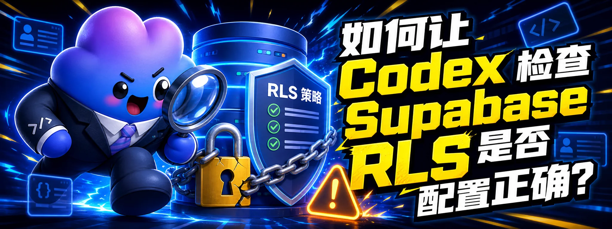 如何让 Codex 检查 Supabase RLS 是否配置正确?