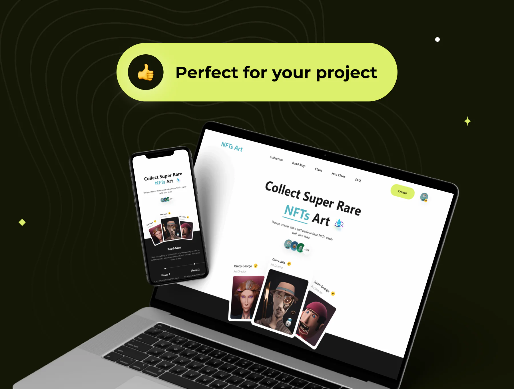 NFT 网页模板详情图 6
