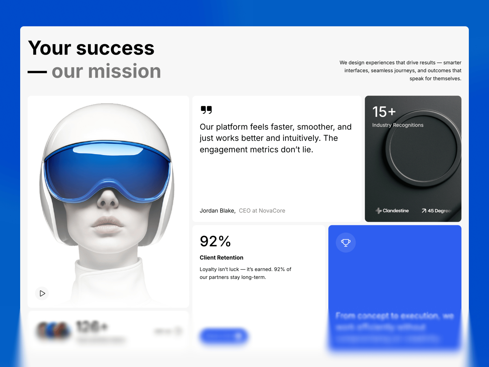 现代专业 Web3 项目官网设计灵感，Web3、设计工作室 Framer 网站模板详情图 2